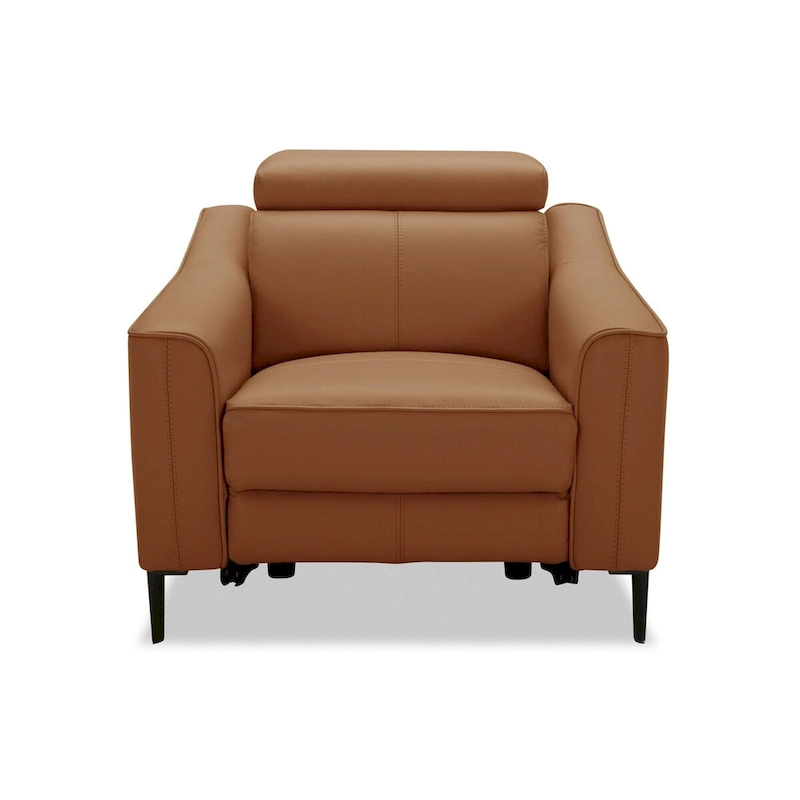 Divani Casa Eden Modern Camel Leather Recliner Chair