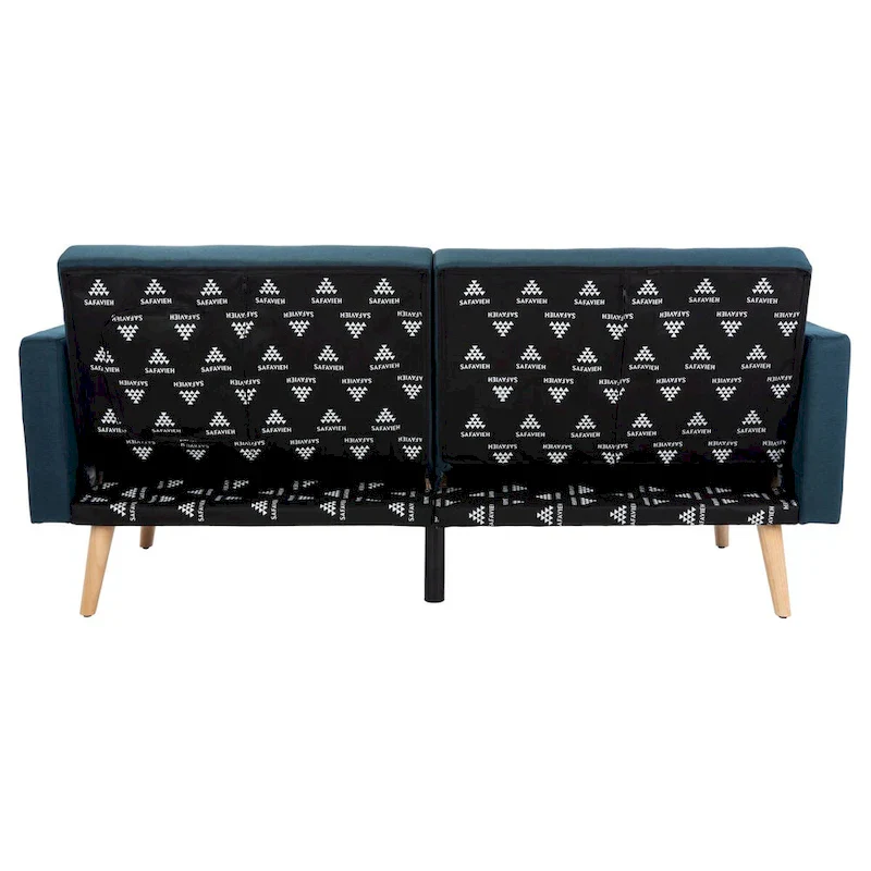 SAFAVIEH Tamekia Foldable Futon Bed with Pillow - 74.8  x 31.9  x 34.7