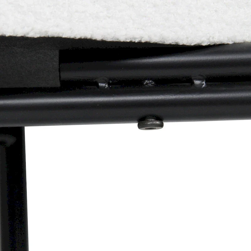 Tingri Modern White Cushion Top Entryway Bench