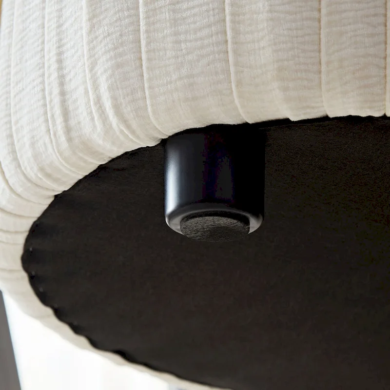 Modern Curved Shaped Sofa Upholstered 4-Seat Fabric Sofa Couch