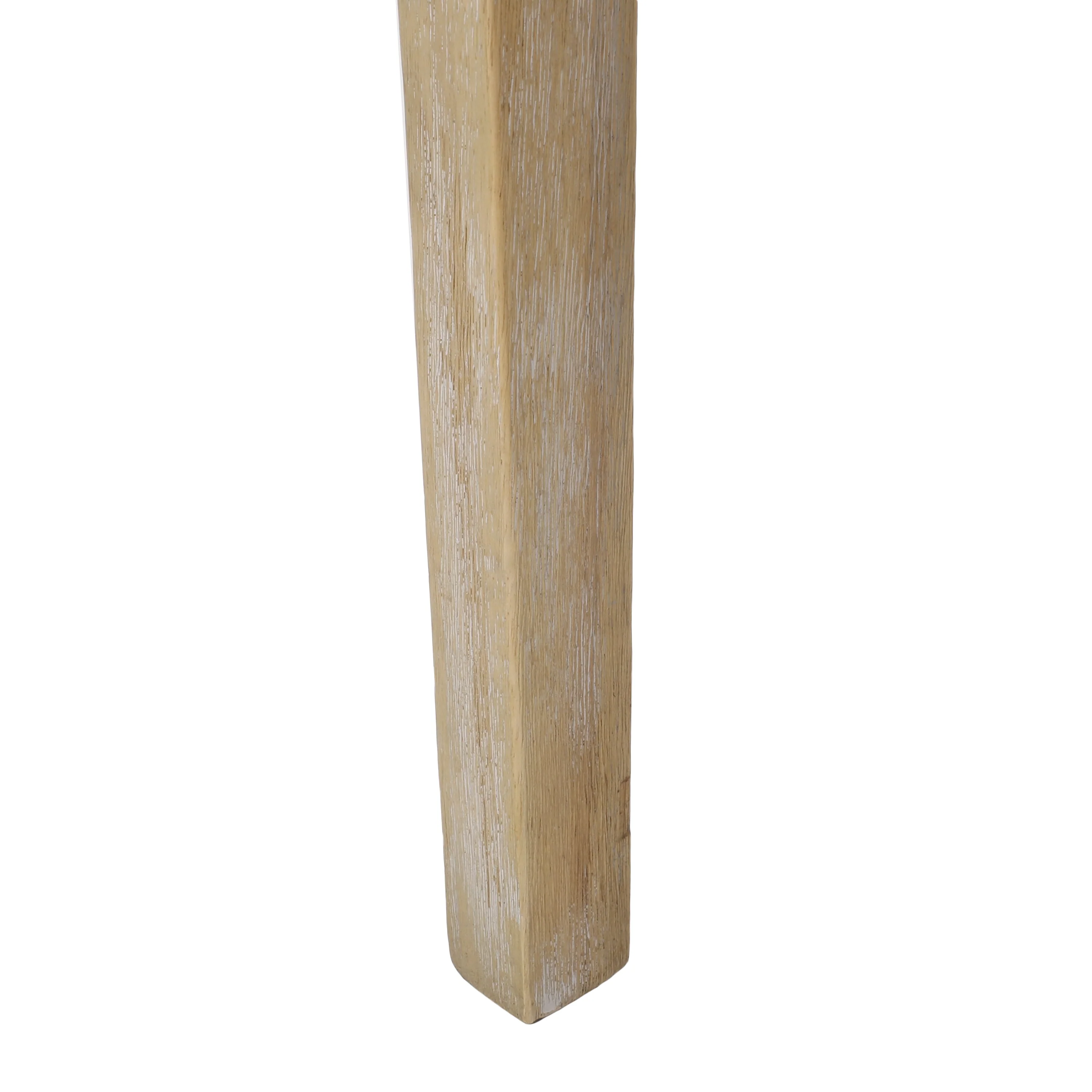 Rustic Cane and Wood Upholstered Dining Chairs, Set of 2