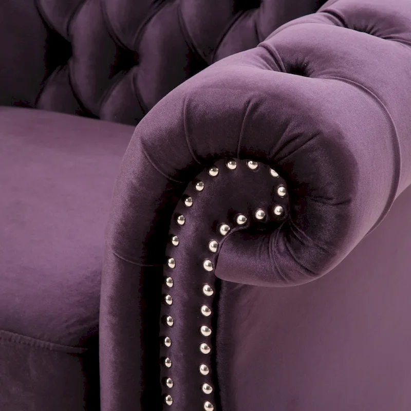 Chesterfield Club Chair with Tufted Upholstery
