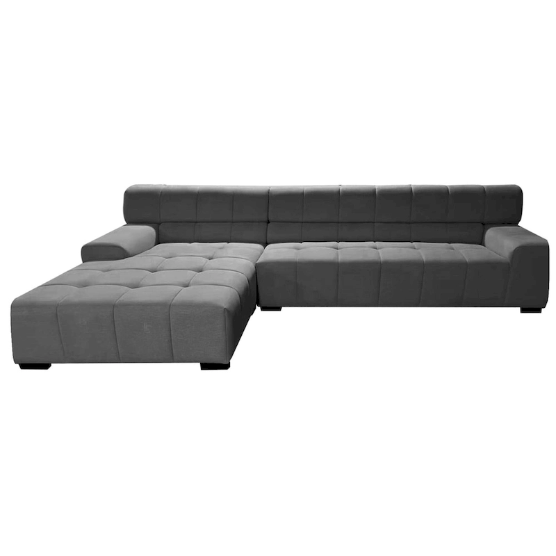 Williamspace Modern Glam LargeUpholstered Sectional Sofa L-shape With Chaise Living Room