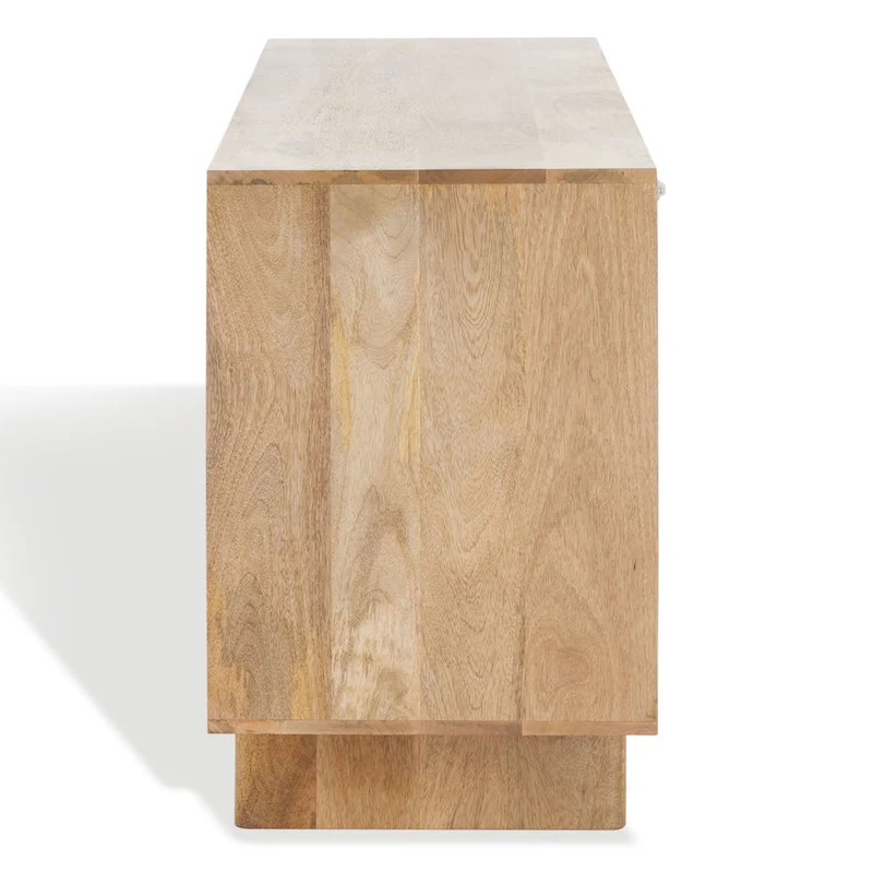 SAFAVIEH Couture Zhanat Natural Wood Sideboard - 63 W x 18 D x 29 H - 63Wx18Dx29H