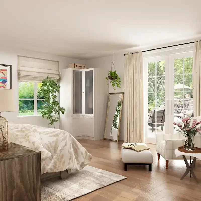 Large Frosted Glass Wardrobe with Soft-Close Hinges | MDF Construction | Light Gray Wood Grain | Gold Handles | Customizable Walk-In Closet