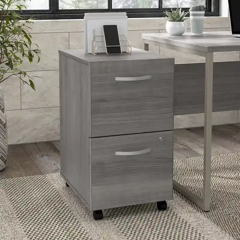 Hybrid 2 Drawer Mobile File Cabinet by Bush Business Furniture