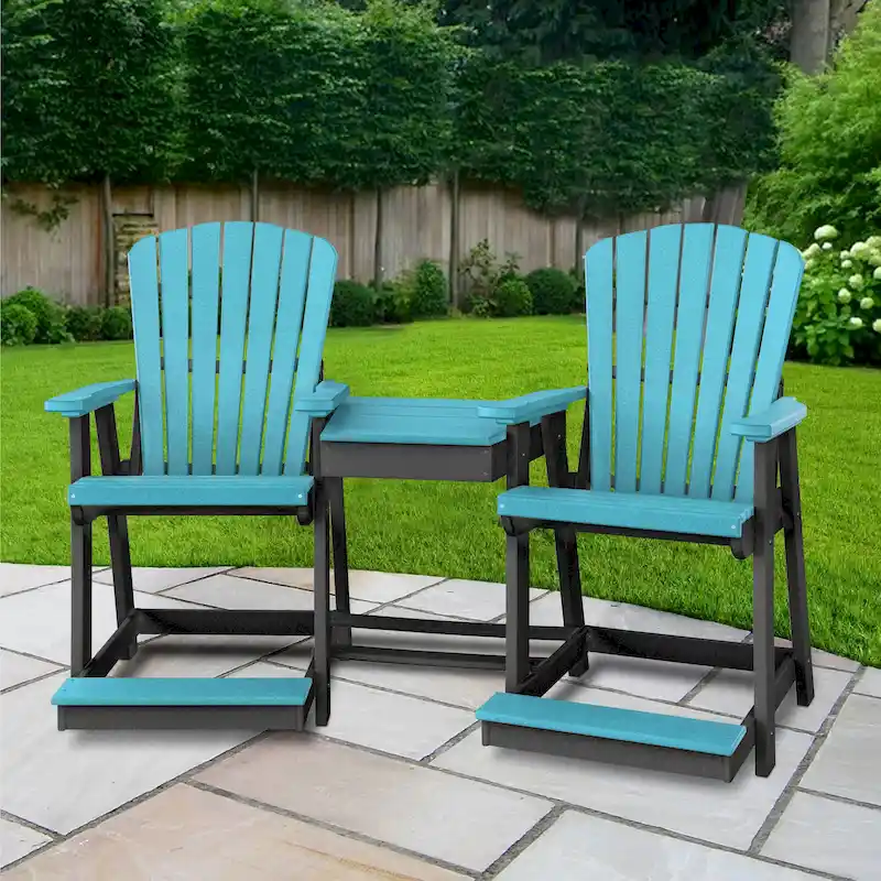 Counter Height Settee Table Combo