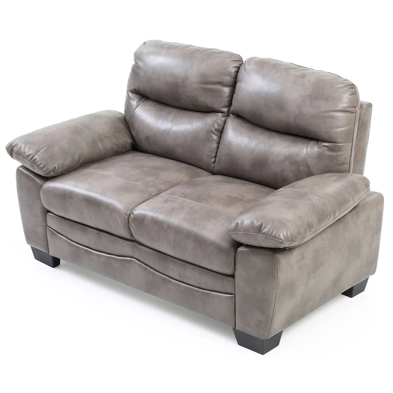 Marta Faux Leather Loveseat