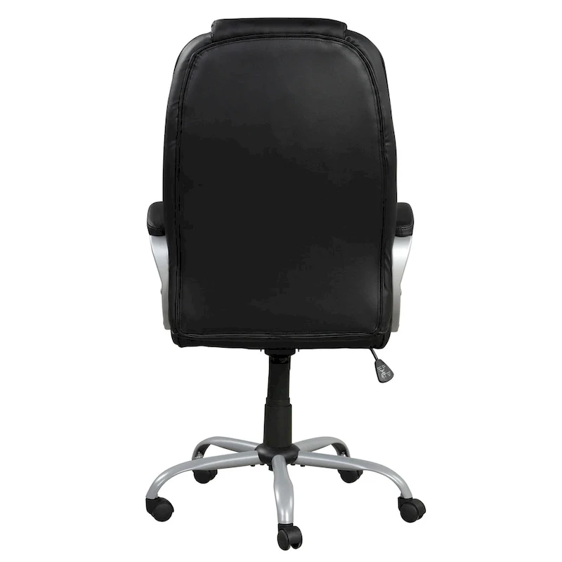 Mid-Back Ergonomic Swivel Office Chair with Padded Armrests