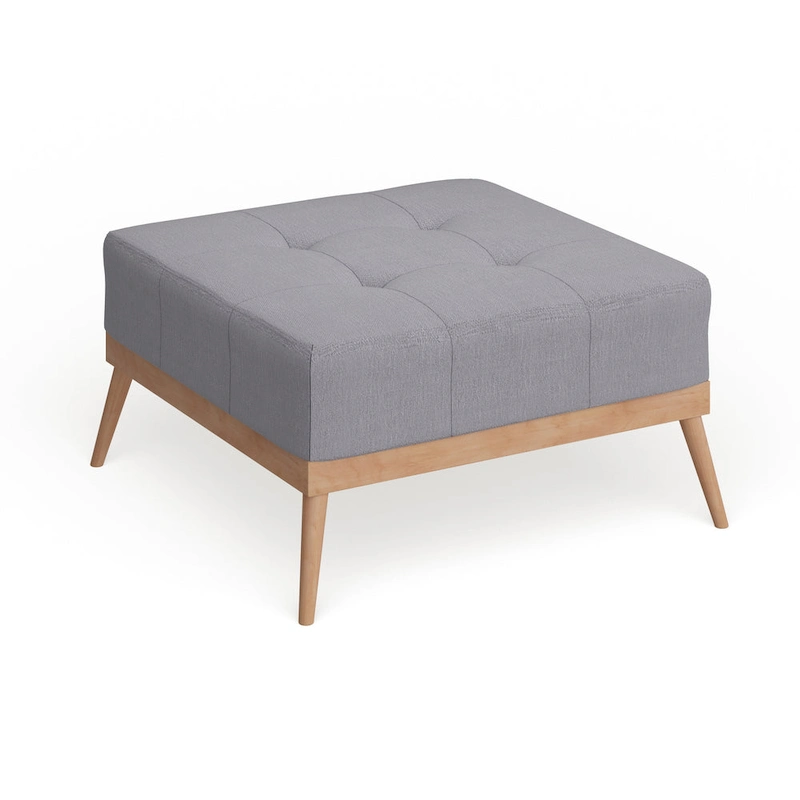 Christopher Knight Home Carson Lund Mid-century Tufted Fabric Square Ottoman Table