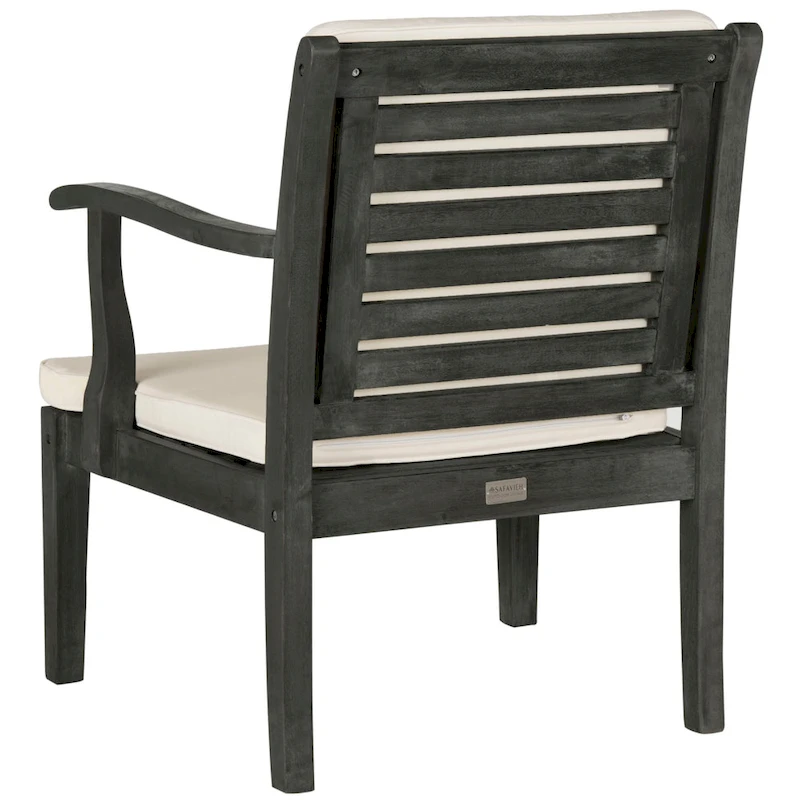 SAFAVIEH Outdoor Living Fresno Dark Slate Grey 4-piece - 48W x 25D x 32H