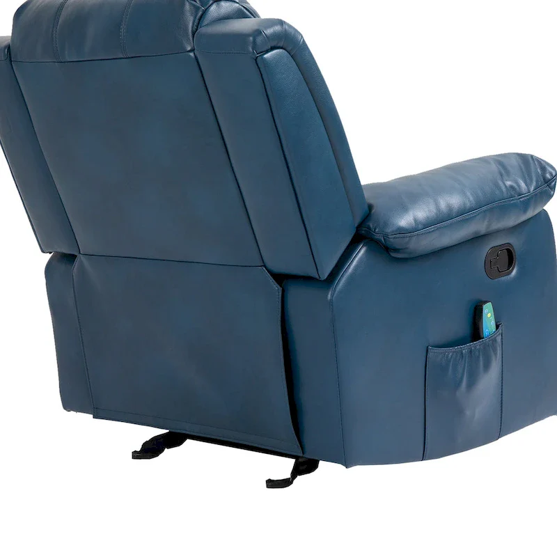 Clihome Faux Leather Recliner Chair with Massage