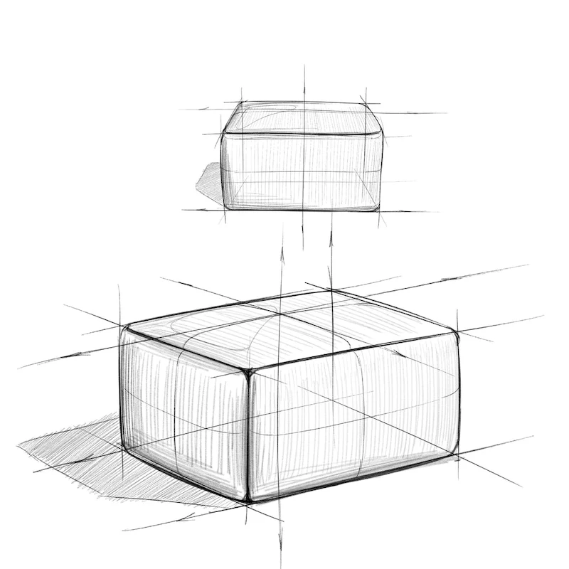 WYNDENHALL Terri Square Pouf