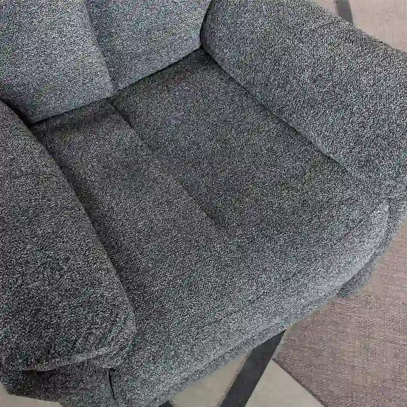 Swivel Rocker Fabric Recliner Chair Manual Reclining Sofa Set of two