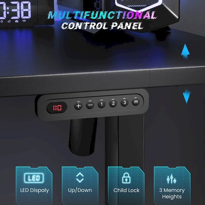 SIAGO 48 x 24 Inch Computer Desk Height Adjustable Electric Sit Stand Up Desk