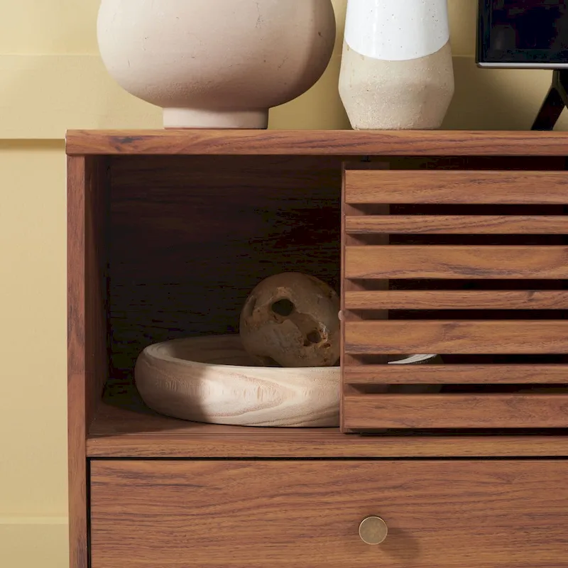 SAFAVIEH Ciera 3-Drawer Entertainment TV Media Stand (65 Flatscreen TV) - 58.7 In. x 15.2 In. x 23.9 In. - 59Wx15Dx24H