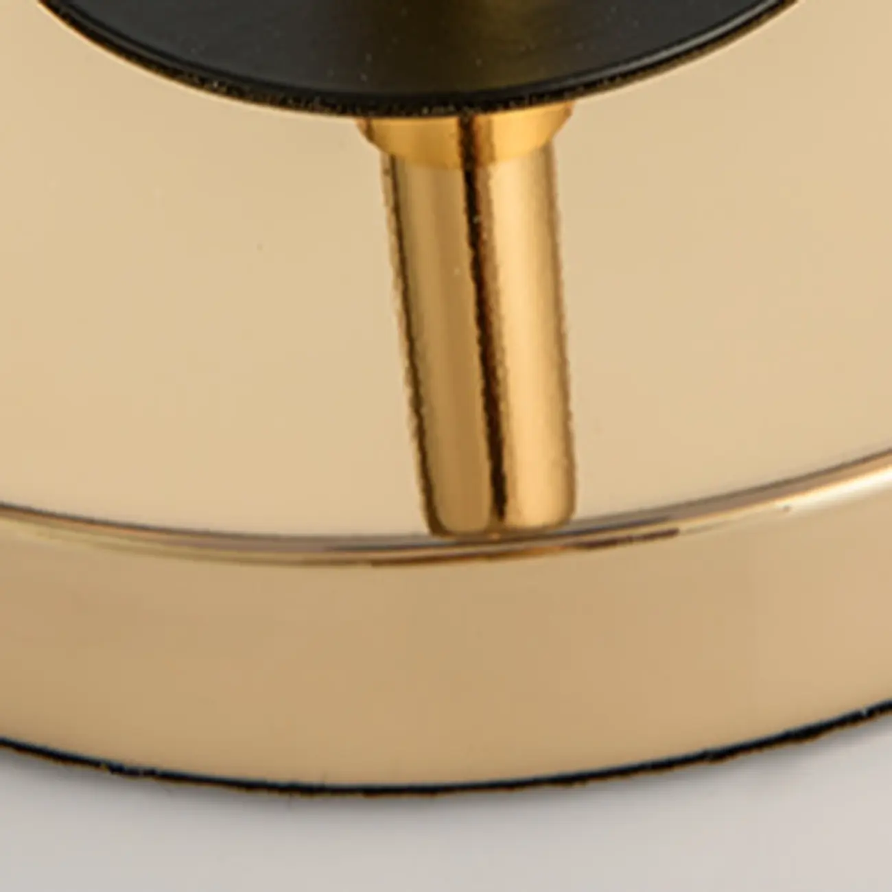 Gold Geometric Bedside Lamp with Pull Chain Switch