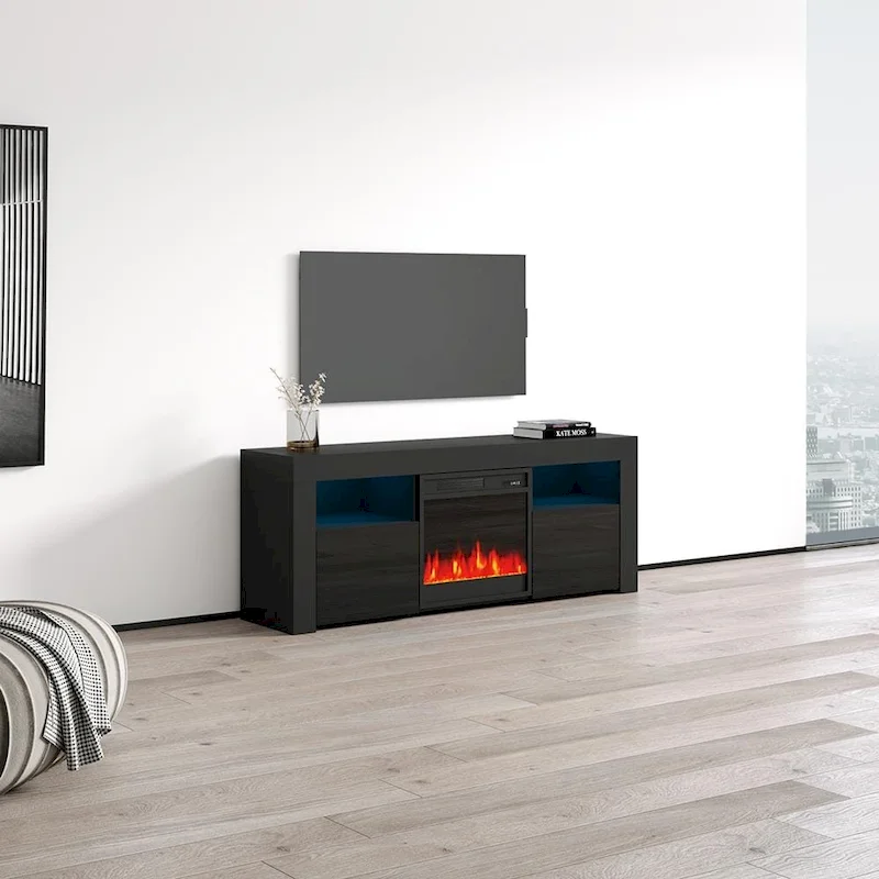 58-inch Electric Fireplace TV Console