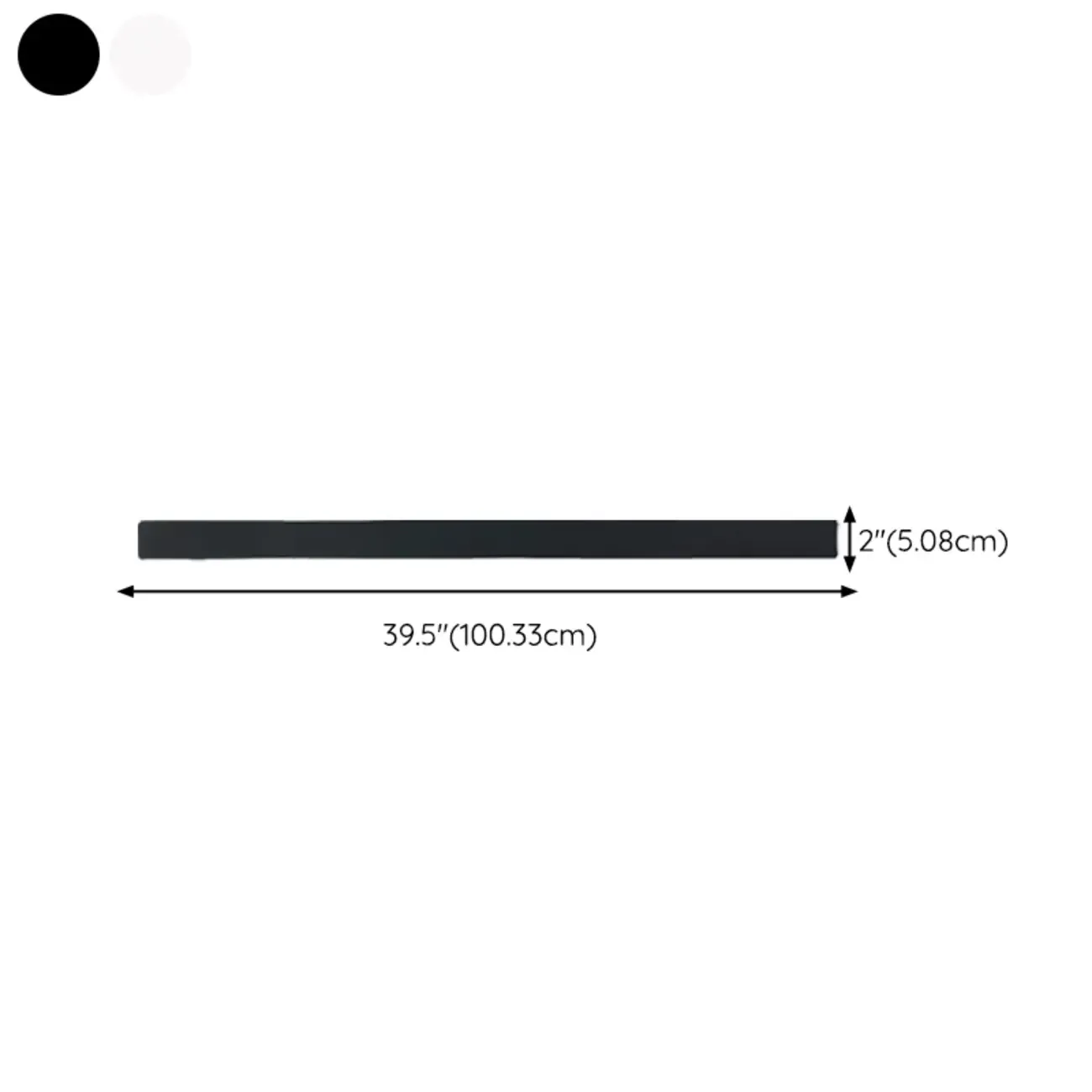 Modern up & Dowm Wall Light with Acrylic Shade Dimmable