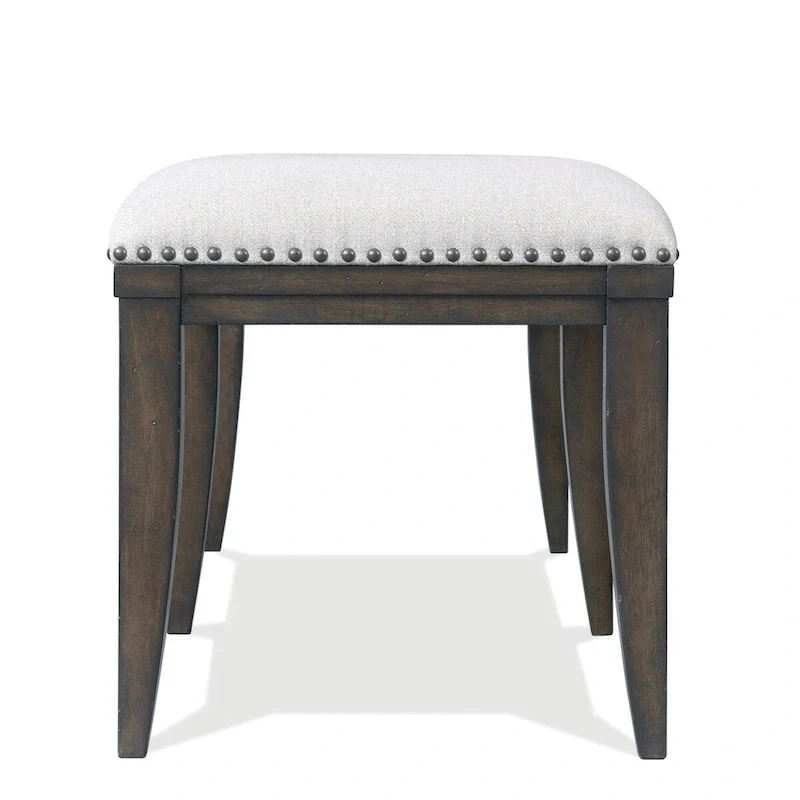 Roundhill Furniture Grant Upholstered Dining Bench, Beige