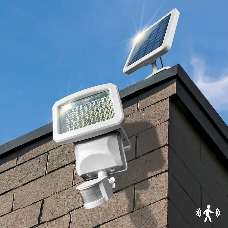 Classy Caps White Solar Motion Sensor Security Light