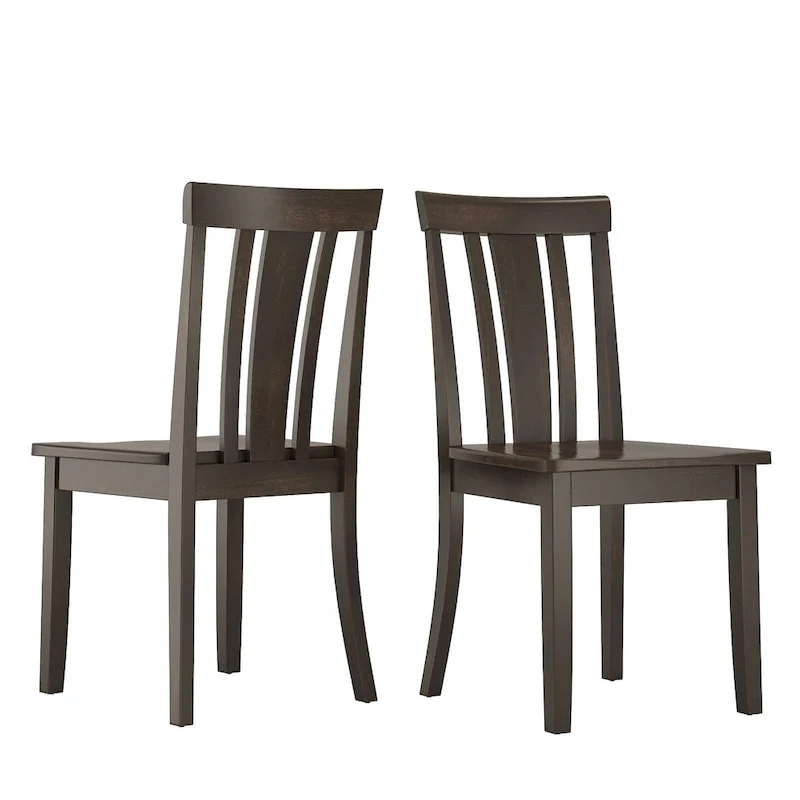 Wilmington II Slat Back Wood Dining Side Chairs by iNSPIRE Q Classic (Set of 2)