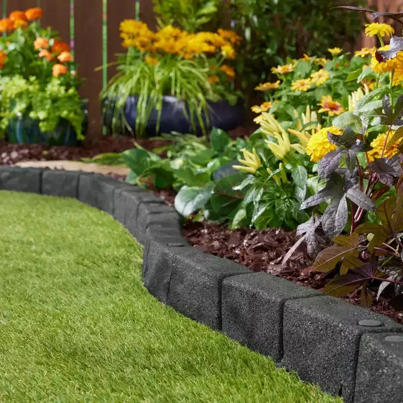 Cobblestone SmartLoc Rubber Landscape Edging