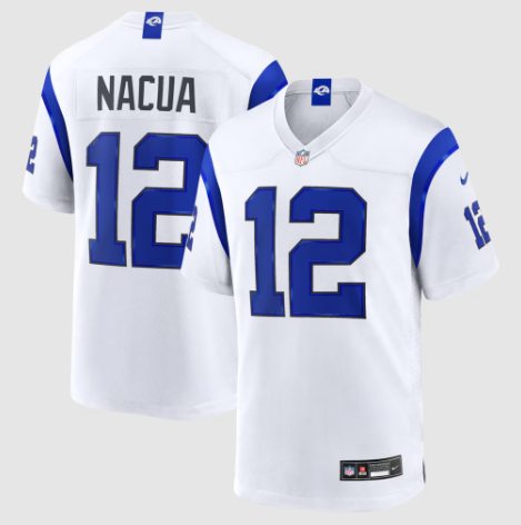 Los Angeles Rams Puka Nacua Fearsome White Game Jersey