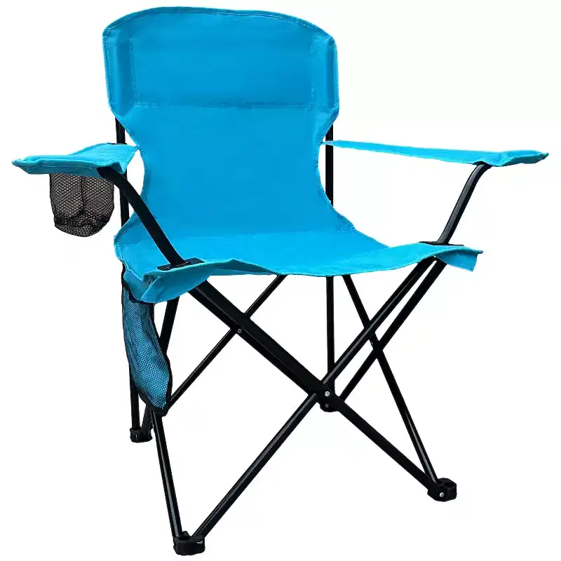 Bestier Foldable Camping Chair with Large Storage Space - Blue