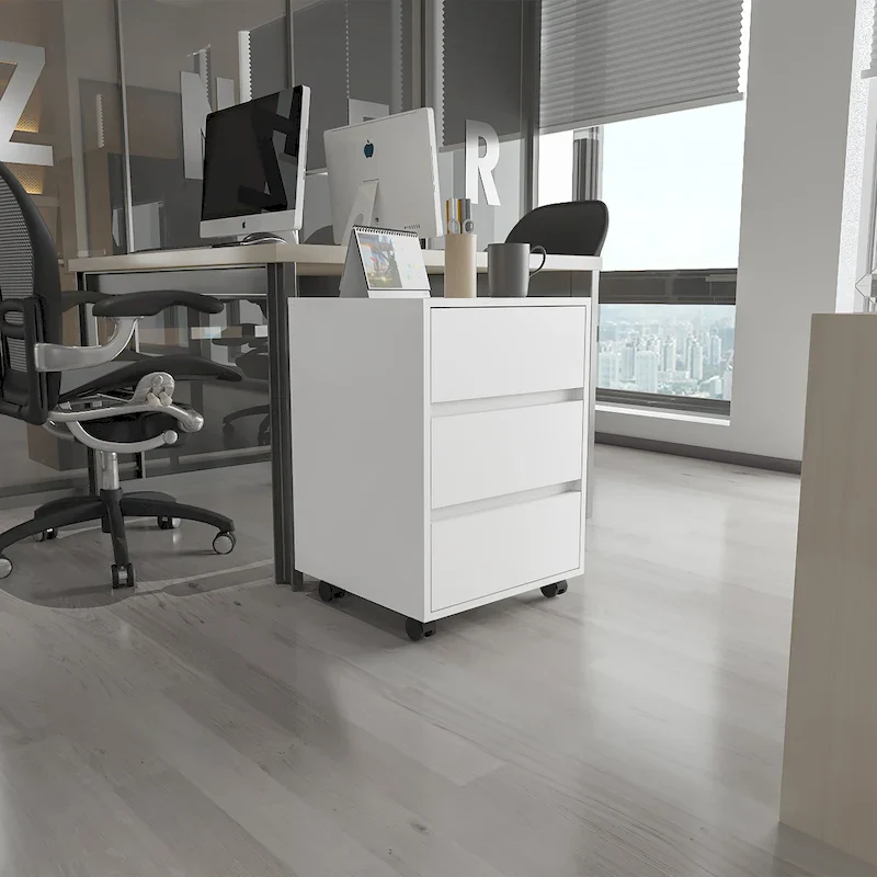 3-Drawer Wood Filing Cabinet – Home Office Document Storage for Letter & Legal Size Files