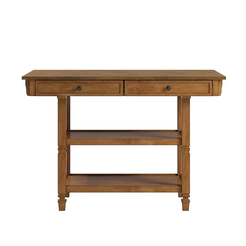 Elena 2-tone Antique Kitchen Island Buffet by iNSPIRE Q Classic