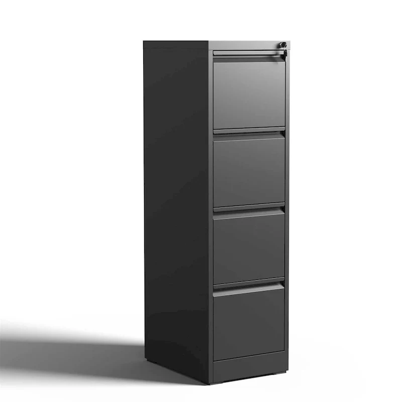4 Drawer Metal Vertical File Cabinet with Lock