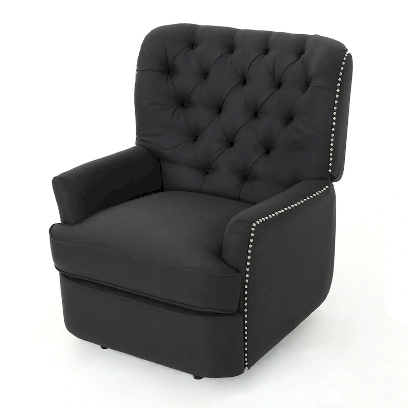 Salomo Tufted Fabric Power Recliner by Christopher Knight Home