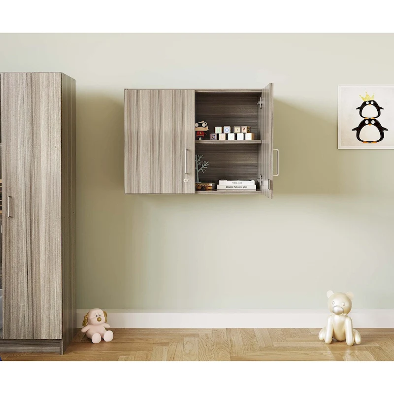 Tot Mate 2-Level Wall Cabinet; 30 x 14.5 x 22.5, Ready-To-Assemble
