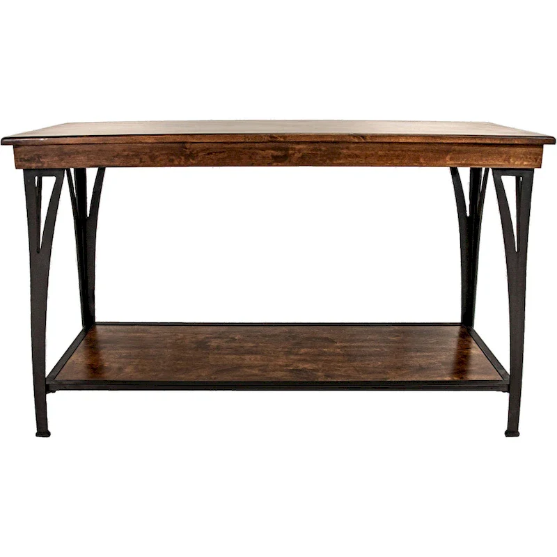 The District Copper Finish 1-shelf Sofa Table