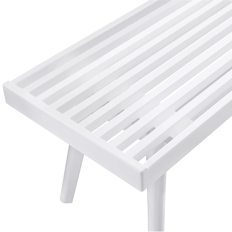 Solid Wood Slatted Bench