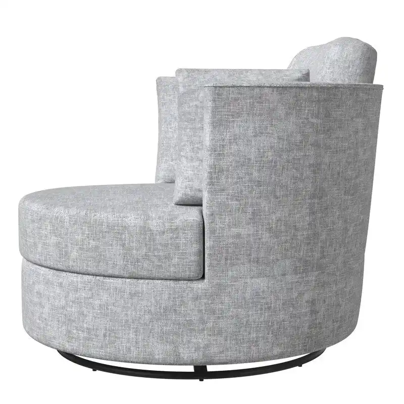 Chenille Swivel Soft Modern Upholstered Accent Chair (Set of 2)