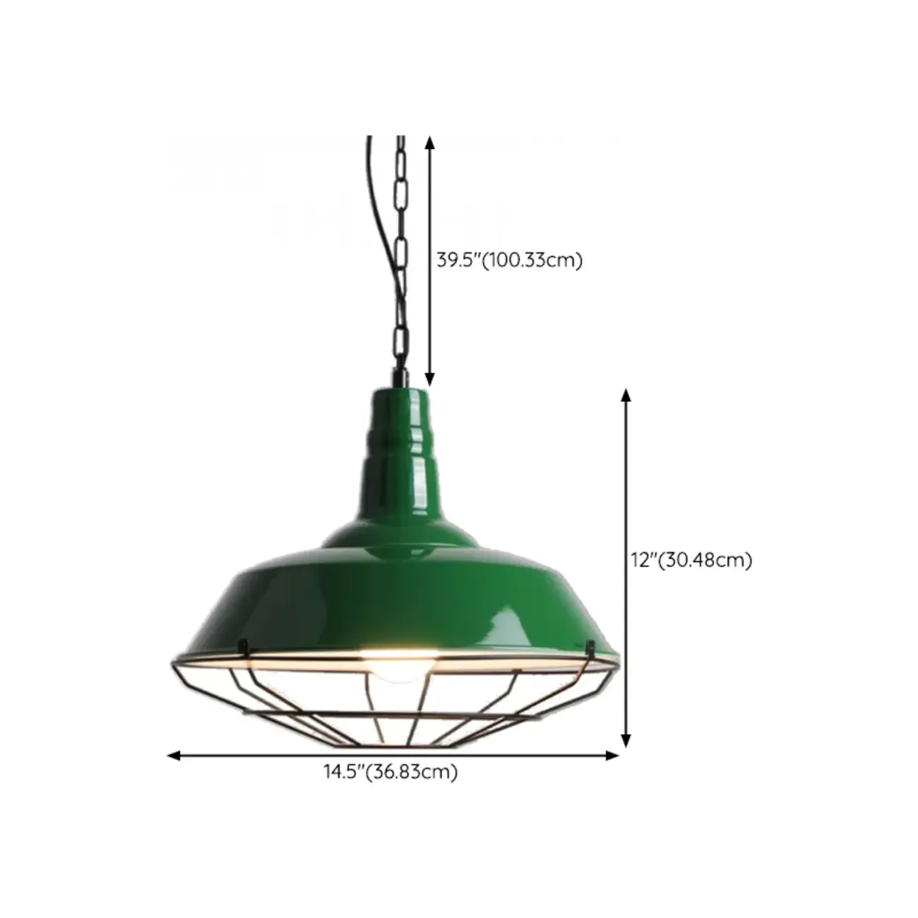 Adjustable Industrial Olive Green Iron Dining Pendant Light