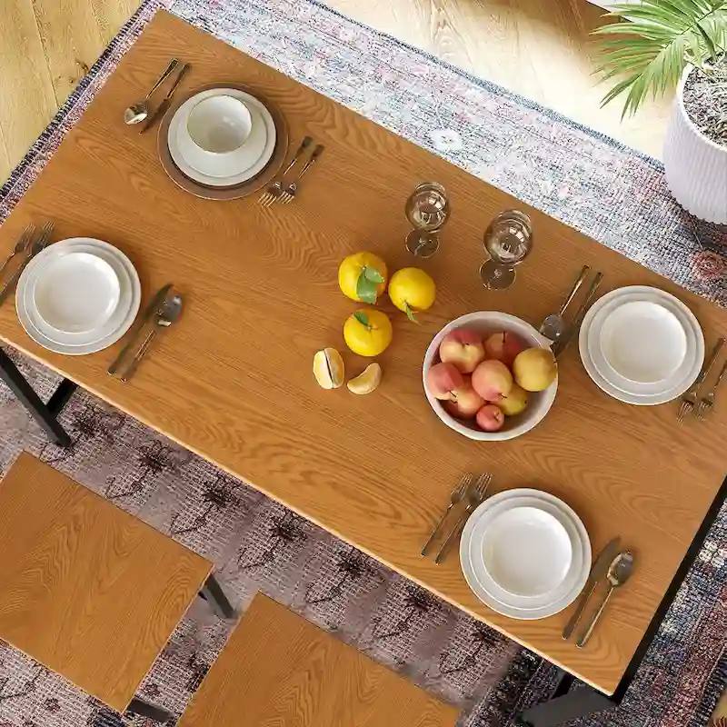 Mieres Modern Farmhouse Counter Height Pub 5-piece Dining Set