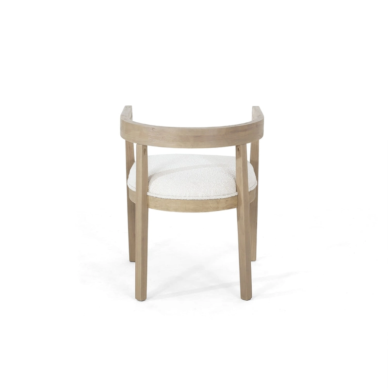 Ladieu Fabric and Wood Tub Dining Chairs Set of 2by Christopher Knight Home