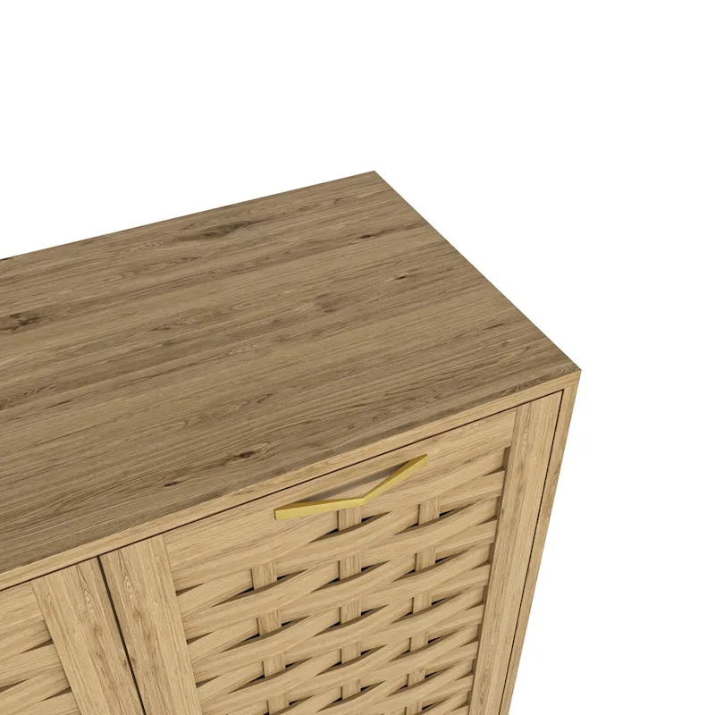 Wood Cabinet with Adjustable Shelf