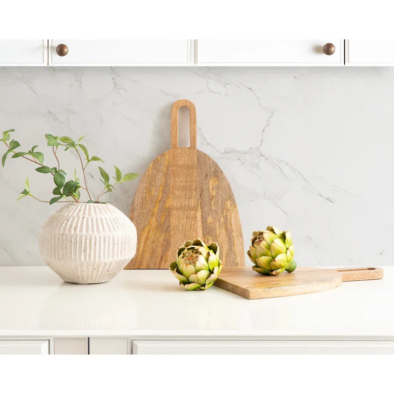 Kate and Laurel Staven 2 Piece Wood Serving Board Set