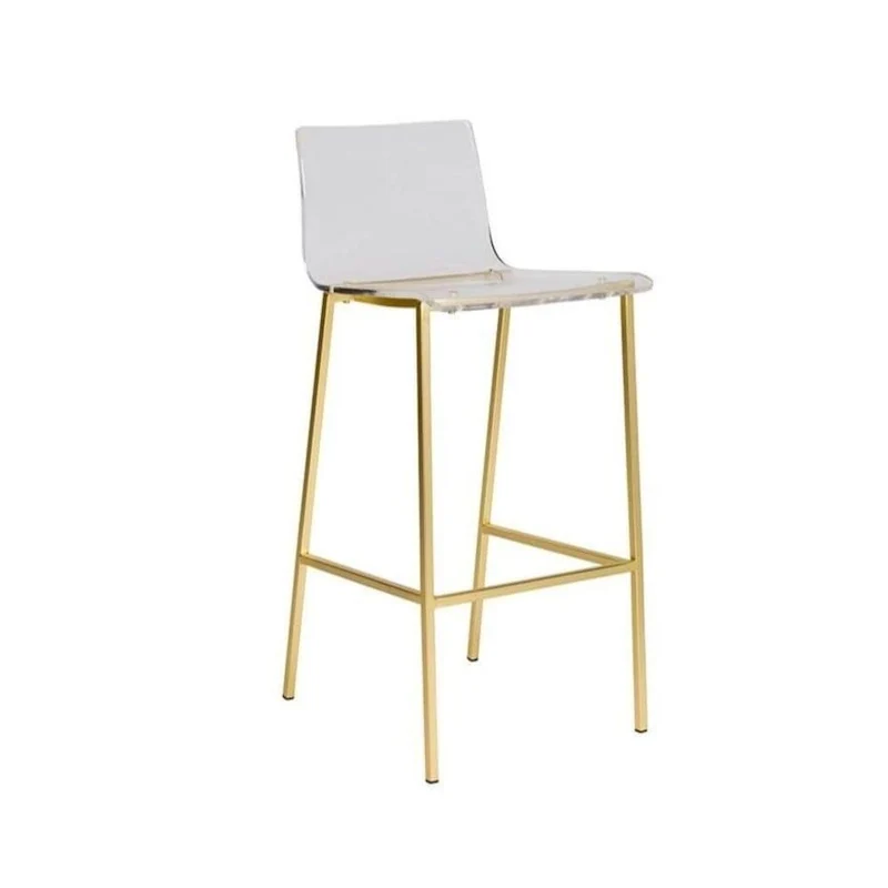 Sasha Acrylic Ghost Stool Lucite Design (Set of Two)