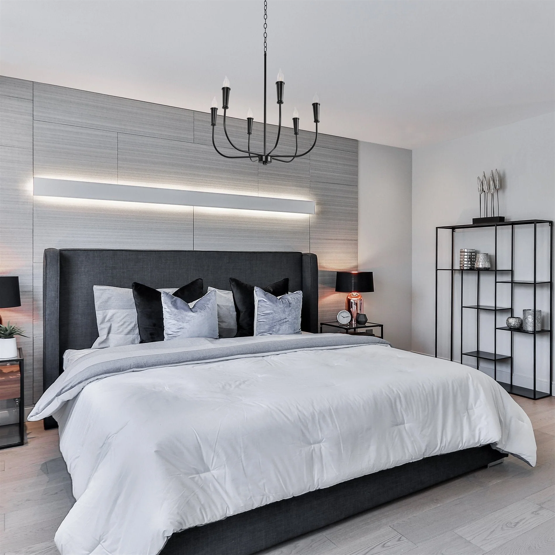 Beaux 26 6-Light Modern Chandelier