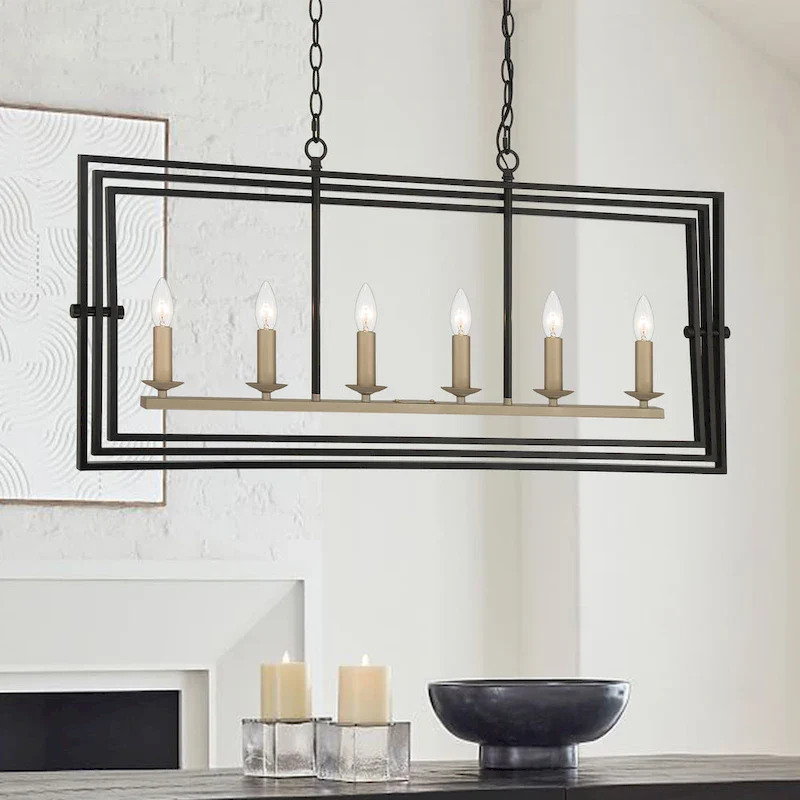 6 - Light Kitchen Island Pendant - 15.16 D*39.96 W*18.62 H