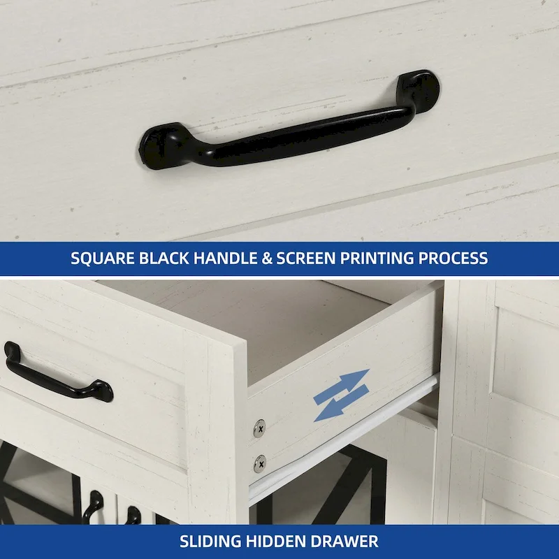 Moasis 47 Kitchen Island With Drop Leaf & 2 Bar Stools