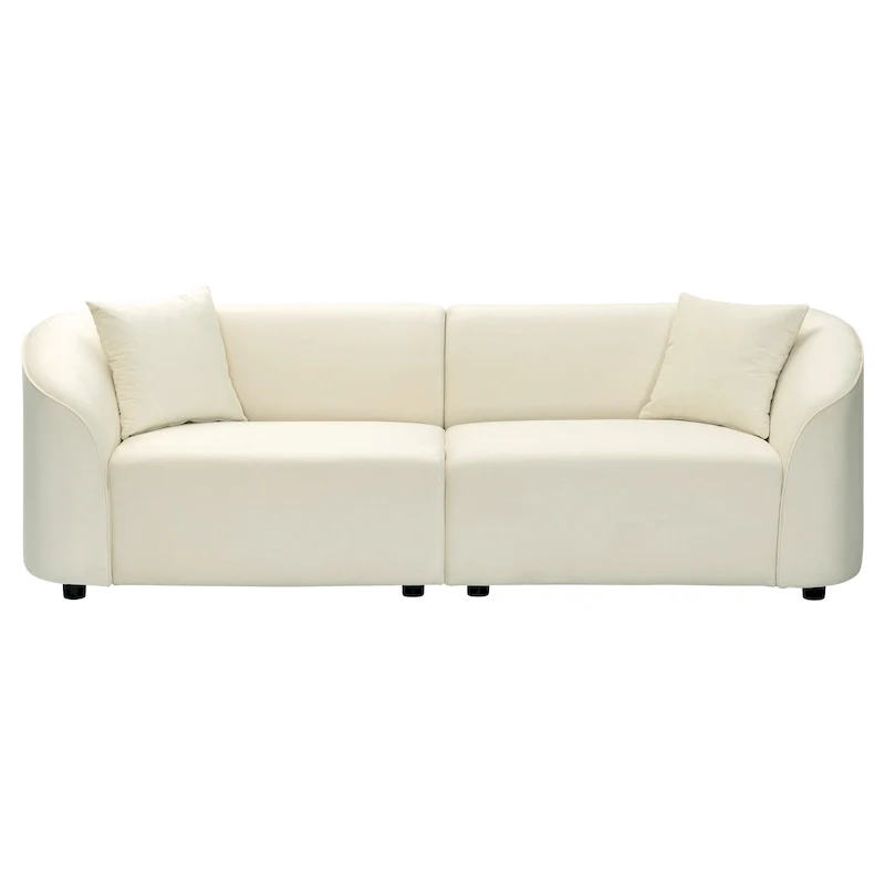 Christopher Knight Home - Allegra Sculptural 87 Curved Sofa