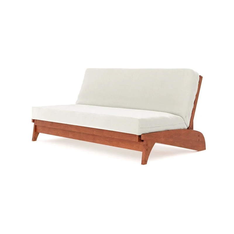 Queen Futon Frame – Oak/Cherry/Espresso/Grey | Wall Hugger | 2-Person | 550 lb Capacity