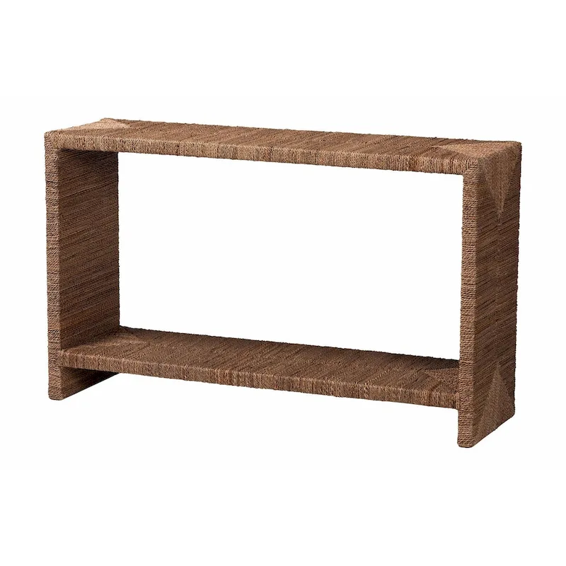 Liza Bohemian Natural Seagrass Console Table