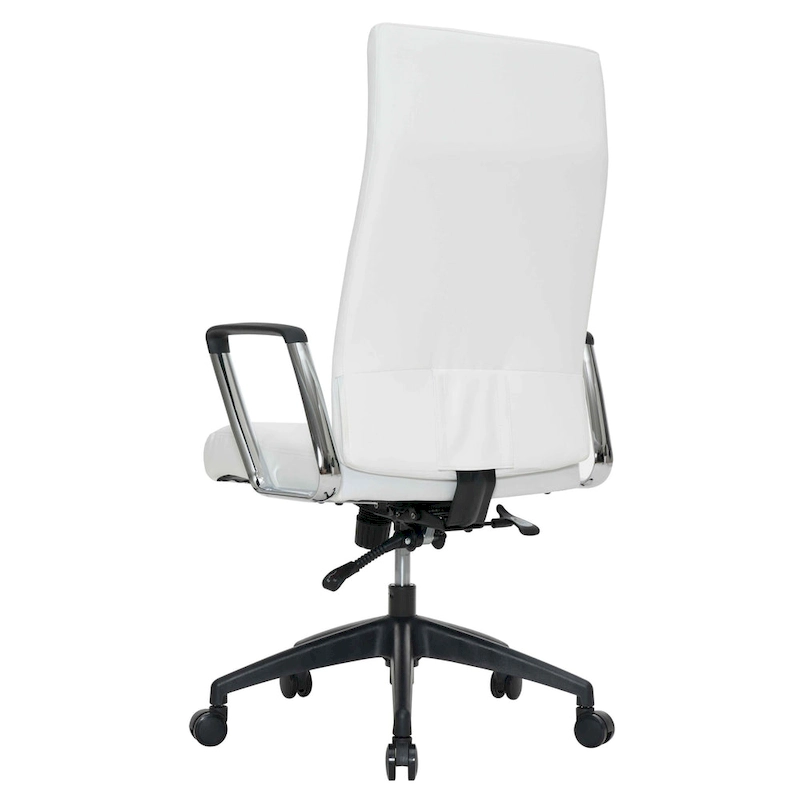 LeisureMod Hilton Modern High Back Leather Conference Office Chair